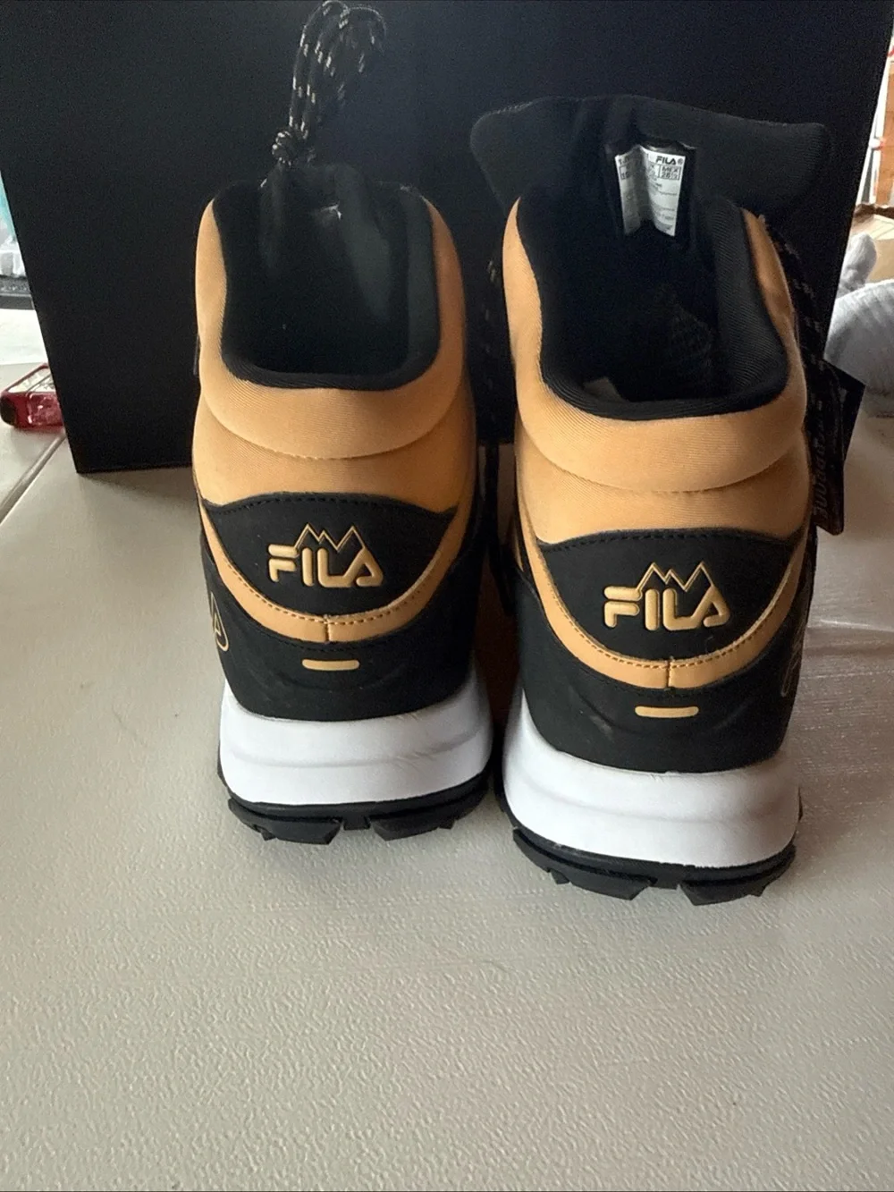 FILA Men’s Tan and Black Trail Boots